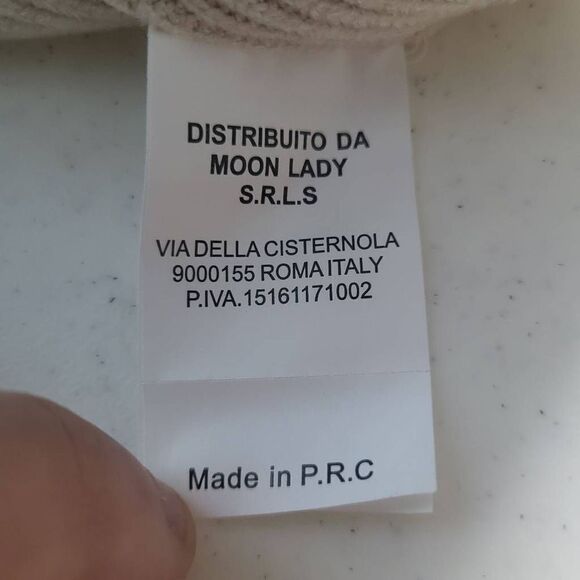 Monte Cervino Womens One Size Sweater Dress Cream Cowl Neck Long Sleeve Modal - Picture 6 of 8